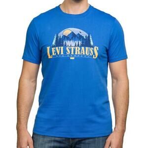 Levi's Men's Graphic Tee novelty logo print of mountains Adventure nature 2XL